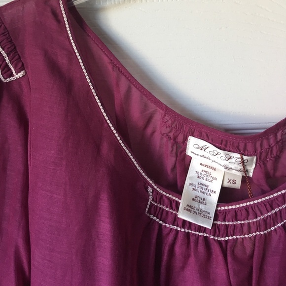 SOFT 2-Pc Satin MSSP Tunic Summer Beach Dress Lightweight XS - Picture 7 of 9